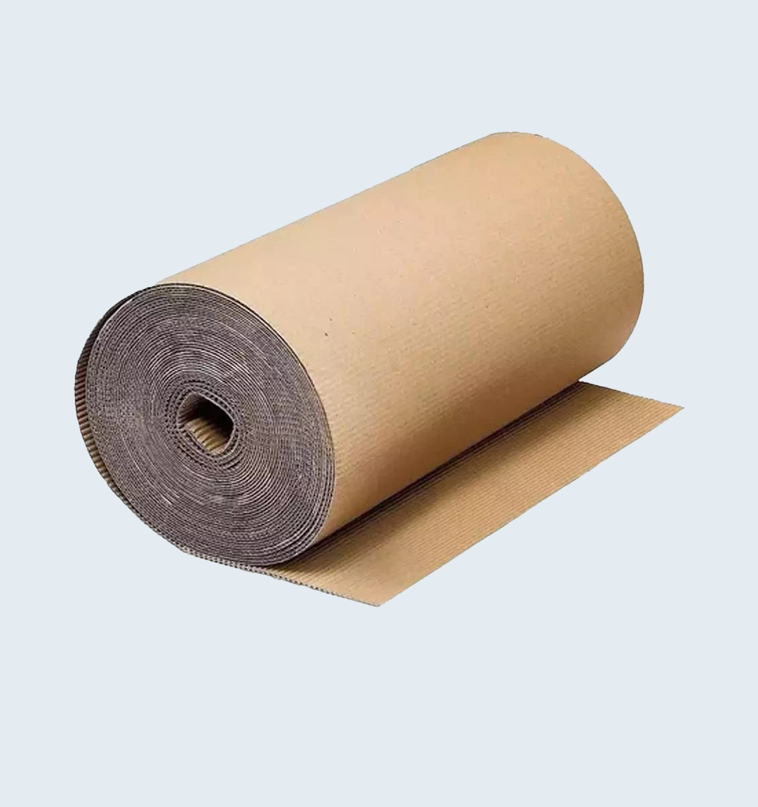 producto single face, rollos de cartón corrugado